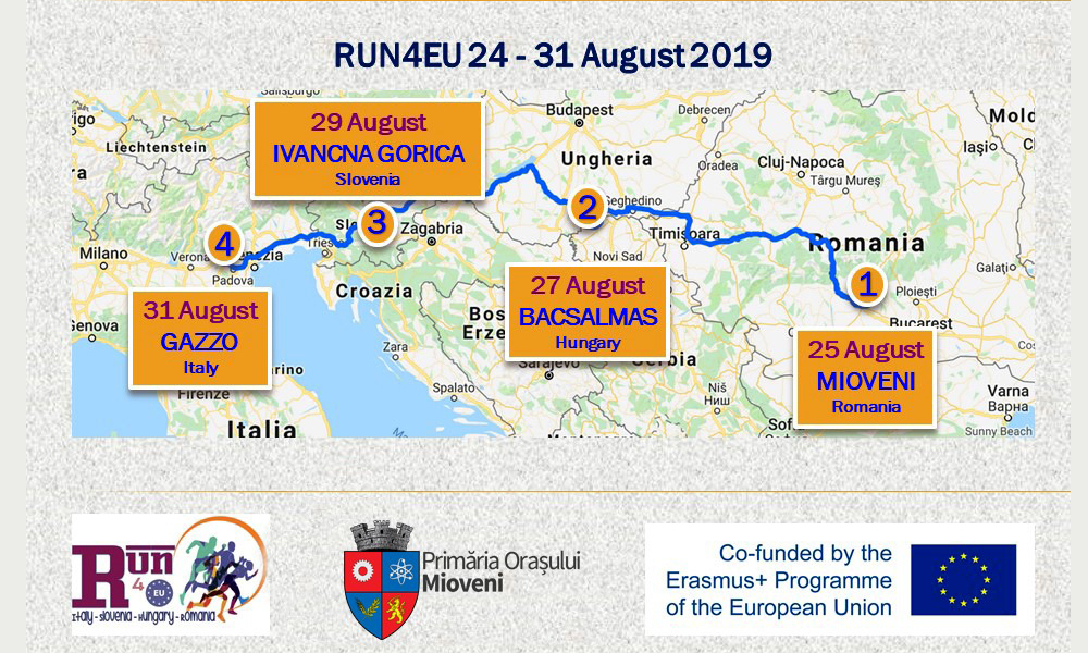 ”RUN4EU”: Sportul și mișcarea promovate la Mioveni în cadrul unui proiect transnațional! 