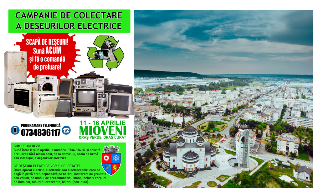 O nouă campanie de colectare a deşeurilor electrice la Mioveni