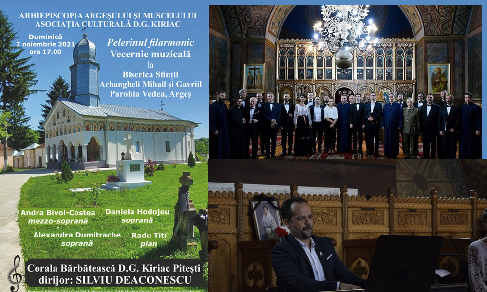 Corala Kiriac concertează de Sfinții Mihail și Gavriil. 