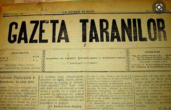 Gazeta Țăranilor, fondată de Constantin Dobrescu - Argeș